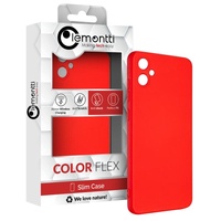 Lemontti Husa Silicon Soft Slim Samsung Galaxy A05 Rosu (material mat si fin, captusit cu microfibra)