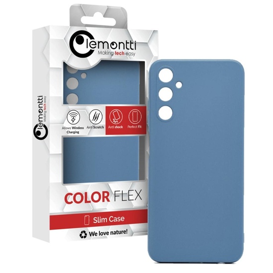 Lemontti Husa Silicon Soft Slim Samsung Galaxy A05s Lavender Gray (material mat si fin, captusit cu microfibra)