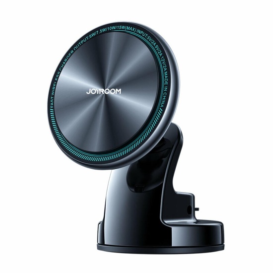 Joyroom Suport Auto Magnetic cu încarcare wireless Qi, MagSafe, 15W, rotatie 360 grade + Cablu Type-C, prindere la bord, Argintiu-T.Verde 0.18 lei/buc