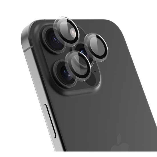 Devia Folie Sticla Camera Peak Series Crystal iPhone 16 Pro / 16 Pro Max pachet de 3 buc Transparent