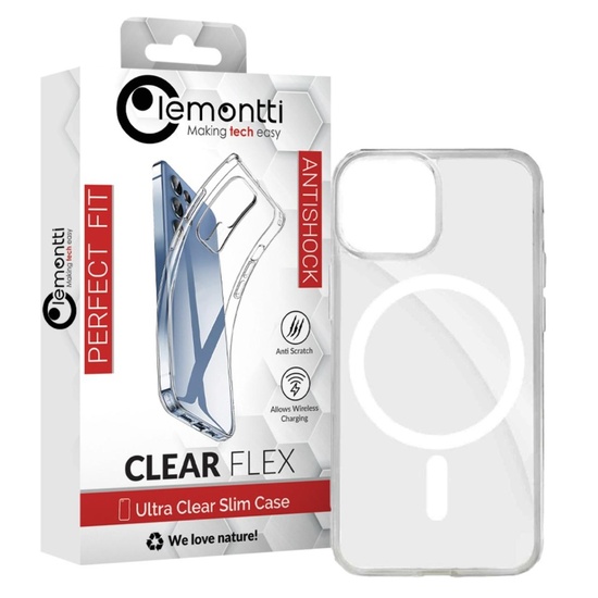 Lemontti Husa Clear MagSafe iPhone 16 Transparent