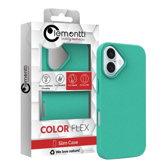 Lemontti Husa Biodegradabila Multiple Color Wheat MagSafe iPhone 16 Verde