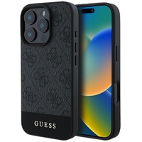 Guess Husa 4G Stripe Logo iPhone 16 Pro Max Gri