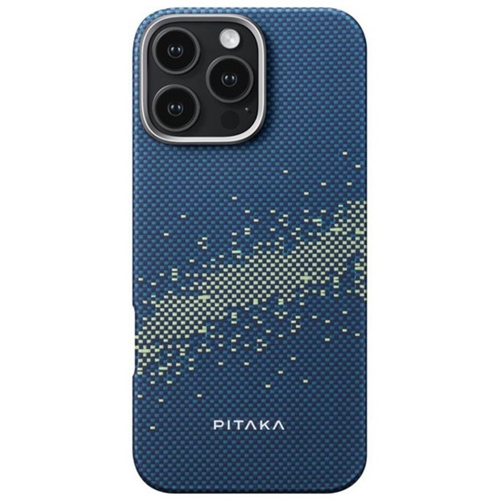 Pitaka Husa Tactile Woven Aramida Magsafe iPhone 16 Pro StarPeak Milky Way Galaxy