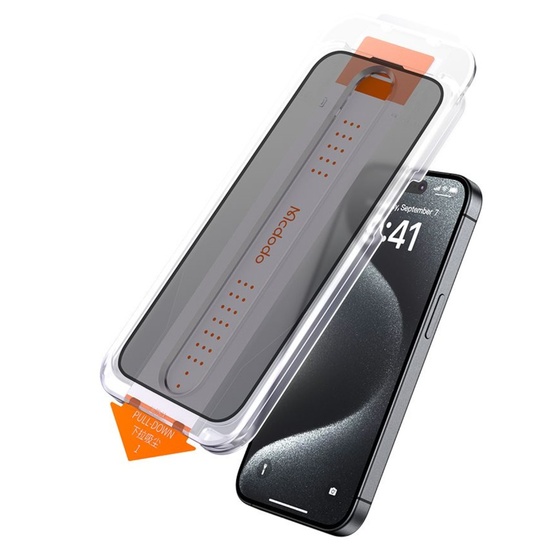 Mcdodo Folie Sticla Privacy iPhone 16 Pro Max cu Kit de instalare Easy Auto-Align