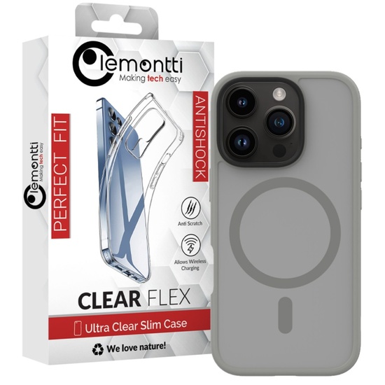 Lemontti Husa Hybrid MagSafe iPhone 16 Pro Max Gri