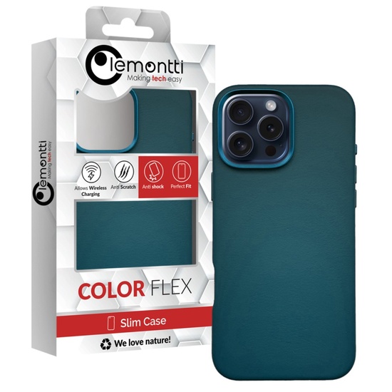 Lemontti Husa Piele MagSafe iPhone 16 Pro Verde