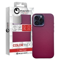 Lemontti Husa Piele MagSafe iPhone 16 Pro Visiniu