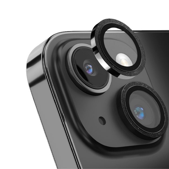 Devia Folie Sticla Camera Peak Series Diamond iPhone 15 / 15 Plus pachet de 2 buc Gri