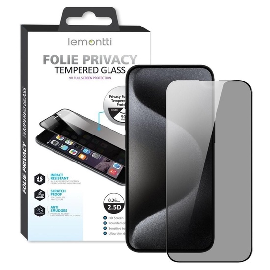 Lemontti Folie Sticla Privacy Full Fit Samsung Galaxy S25 Negru