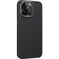 Lemontti Husa Fibra Aramida Kevlar cu Magsafe iPhone 15 Pro Negru