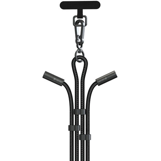 Devia Cablu Extreme Speed Woven Type-C la Type-C Fast Charge PD 60W, 1.6m cu snur ajustabil, Negru