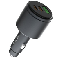 Devia Incarcator Auto Extreme Speed Fast Charger 116W 1 x USB-A + 2 x Type-C, Gri