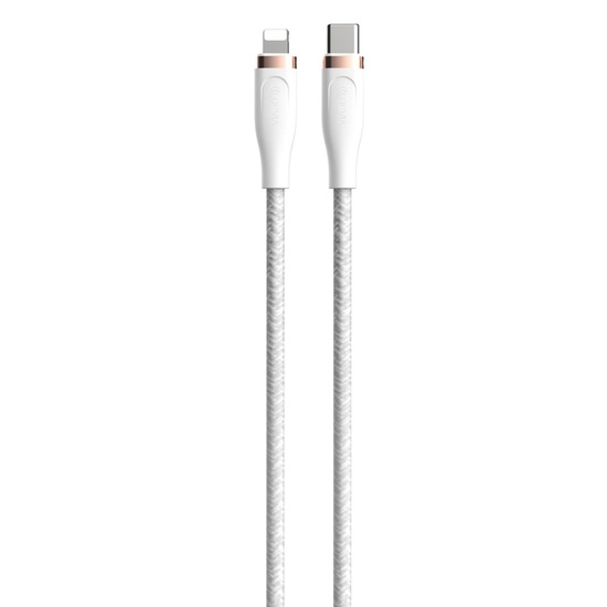 Devia Cablu Star Series Type-C la Lightning Quick Charge PD 27W 3A, Quick Charge 1,5m Alb