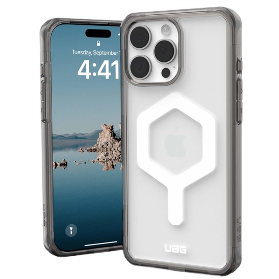UAG Husa Plyo Magsafe iPhone 16 Pro Max Ash/White