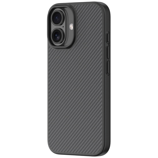 Devia Husa Kevlar Series Ultra-thin MagSafe Shockproof iPhone 16 Negru