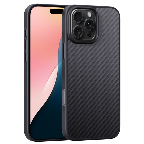 Devia Husa Kevlar Series Ultra-thin MagSafe Shockproof iPhone 16 Pro Max Negru