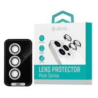 Devia Folie Sticla Camera Peak Series Samsung Galaxy S25, pachet de 3 buc Transparent