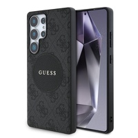 Guess Husa 4G Round Patch Classic Logo MagSafe Samsung Galaxy S25 Ultra Negru