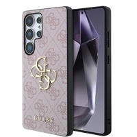 Guess Husa PU 4G Metal Logo Samsung Galaxy S25 Ultra Roz