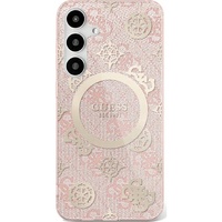 Guess Husa 4G Gold Electroplated Peony Pattern Samsung Galaxy S25 Roz
