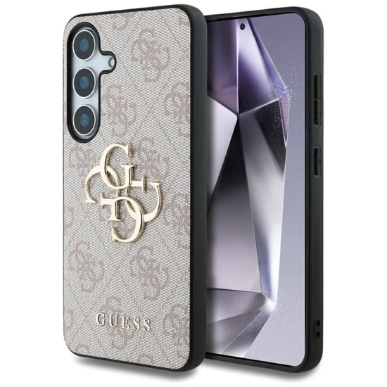 Guess Husa PU 4G Metal Logo Samsung Galaxy S25 Roz