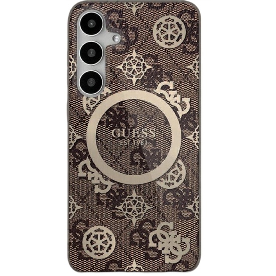 Guess Husa 4G Gold Electroplated Peony Pattern Samsung Galaxy S25 Maro