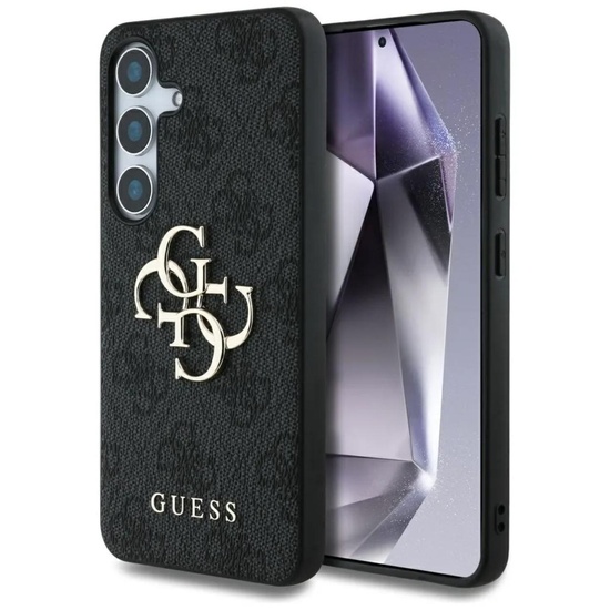 Guess Husa PU 4G Metal Logo Samsung Galaxy S25 Negru