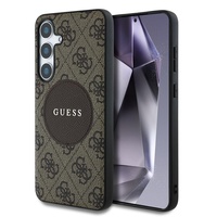 Guess Husa 4G Round Patch Classic Logo MagSafe Samsung Galaxy S25 Maro