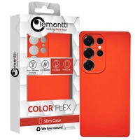 Lemontti Husa Silicon Soft Slim Samsung Galaxy S25 Ultra Portocaliu