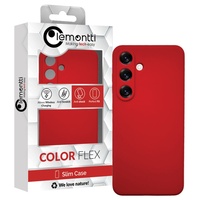 Lemontti Husa Silicon Silky Samsung Galaxy S25 Plus Rosu