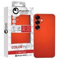 Lemontti Husa Silicon Soft Slim Samsung Galaxy S25 Plus Portocaliu