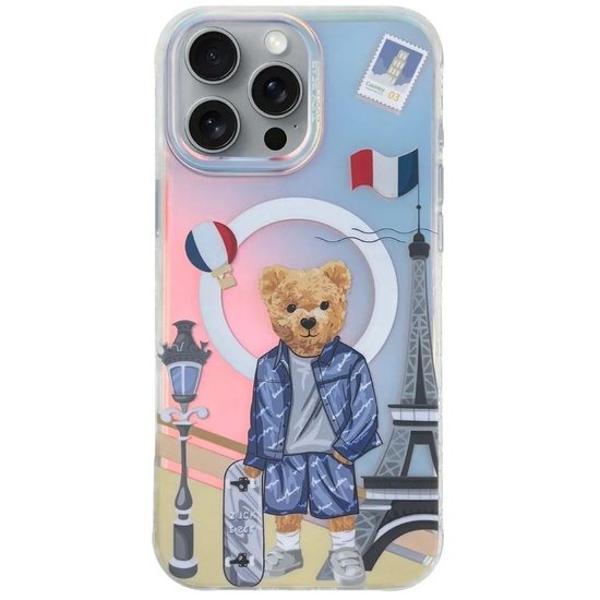 Zuck Bear Husa Darnell Frosted Laser Paris MagSafe iPhone 16 Pro Max