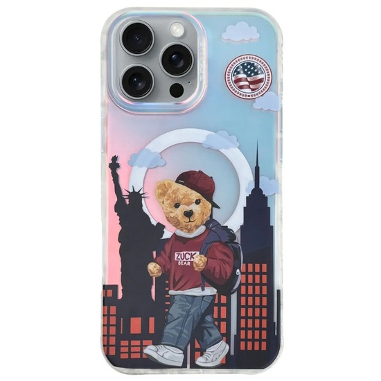 Zuck Bear Husa Darnell Frosted Laser New York MagSafe iPhone 16 Pro Max