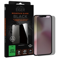 Eiger Folie Sticla Privacy Mountain Glass GRS iPhone 16e / iPhone 14 / iPhone 13 / iPhone 13 Pro Negru