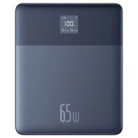 Baseus Acumulator extern Blade 12000mAh, 65W, 2x Type-C, Digital Display, cablu USB-C, Albastru
