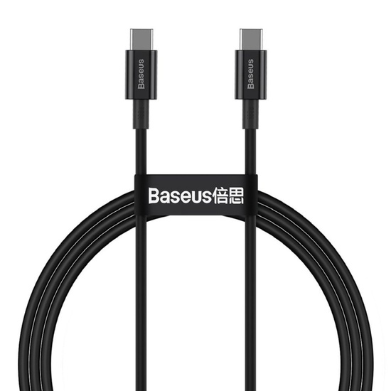 Baseus Cablu Type-C la Type-C 100W Superior Series, Fast Charge, 1m, Black
