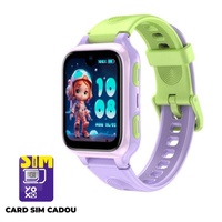 LAGENIO Smartwatch pentru copii K9 , Premium 4G cu Functie Telefon & AI, Slim, Localizare GPS, Control Parental, Buton SOS, Mov