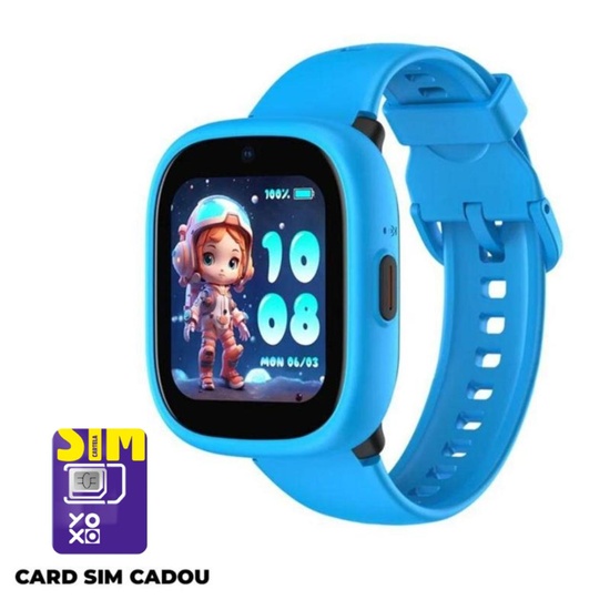 LAGENIO Smartwatch pentru copii cu Functie Telefon, K3, Premium, Monitorizare Sanatate, Conexiune 4G, Albastru