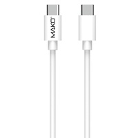 Mako Cablu Fast Charge PD 66W Type-C la Type-C, 1m, White
