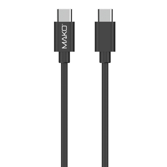 Mako Cablu Fast Charge PD 66W Type-C la Type-C, 1m, Black