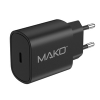 Mako Incarcator Retea Fast Charge 25W, USB-C, Black