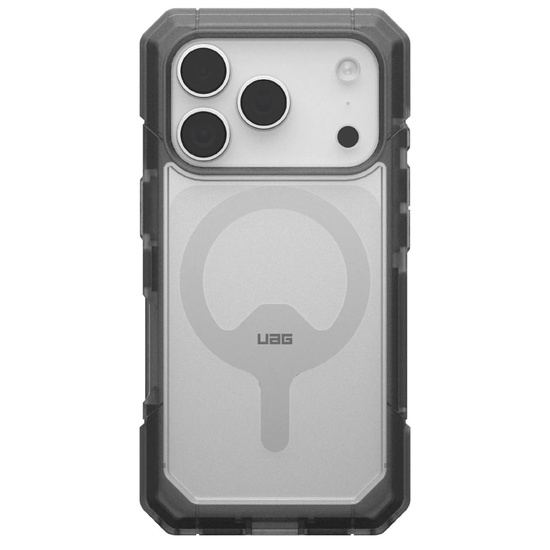 UAG Husa Trooper MagSafe iPhone 17 Pro Clear/Ash (2 parti: spate + protectie margini)
