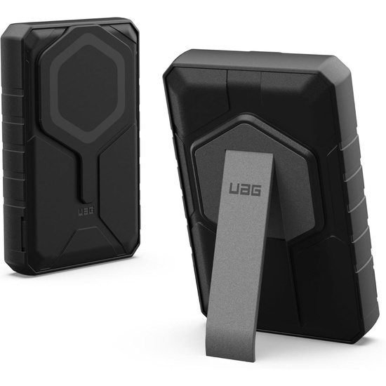 UAG Acumulator extern Rugged 10.000mAh, Magnetic Wireless, 20W, cu stand, Black / Grey