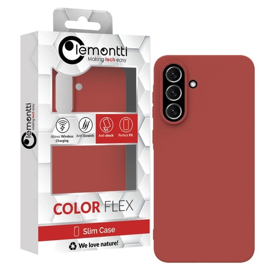 Lemontti Husa Silicon Silky Samsung Galaxy A36 Rosu