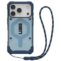 UAG Husa Pathfinder Clear MagSafe iPhone 17 Pro Blues Lanyard