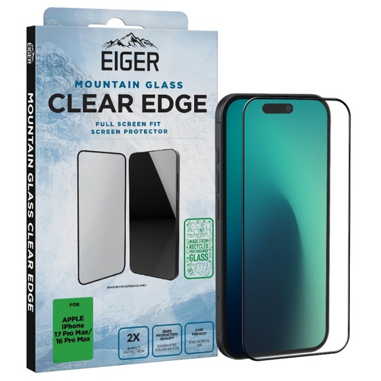 Eiger Folie Sticla 3D Mountain Glass GRS iPhone 17 Pro Max / 16 Pro Max Clear