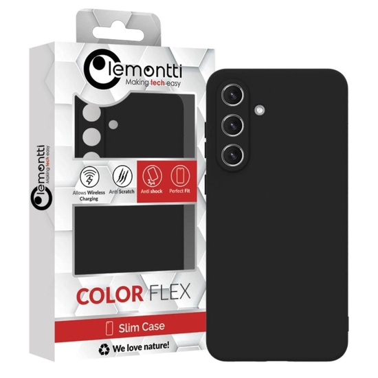 Lemontti Husa Silicon Soft Slim Samsung Galaxy S25 FE Negru