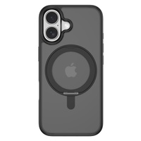 Devia Husa Eleguard Series Magnetic Shockproof iPhone 17 Negru, cu suport rotativ 360 grade