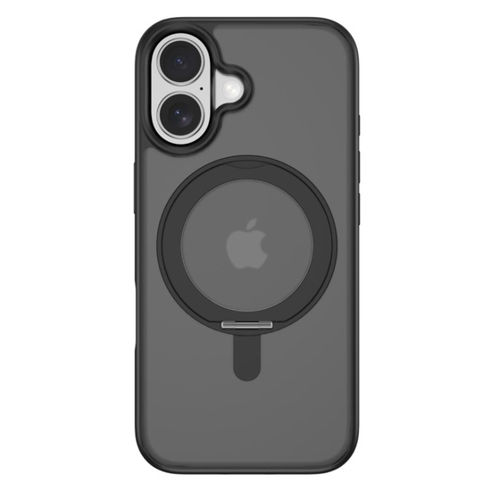Devia Husa Eleguard Series Magnetic Shockproof iPhone 17 Negru, cu suport rotativ 360 grade